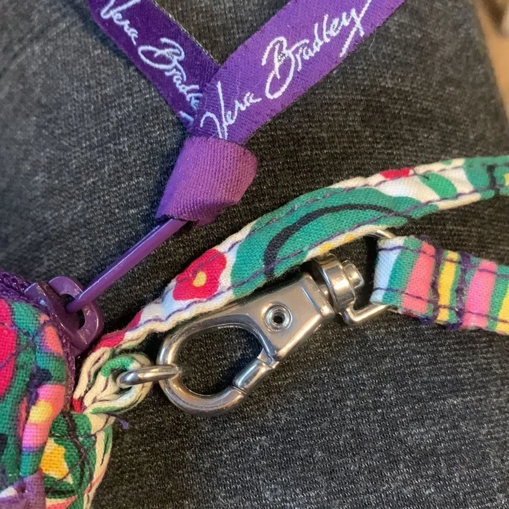 Vera Bradley Floral Wristlet Wallet Purple